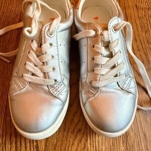 Crewcuts Shimmering Silver Kids Sneakers